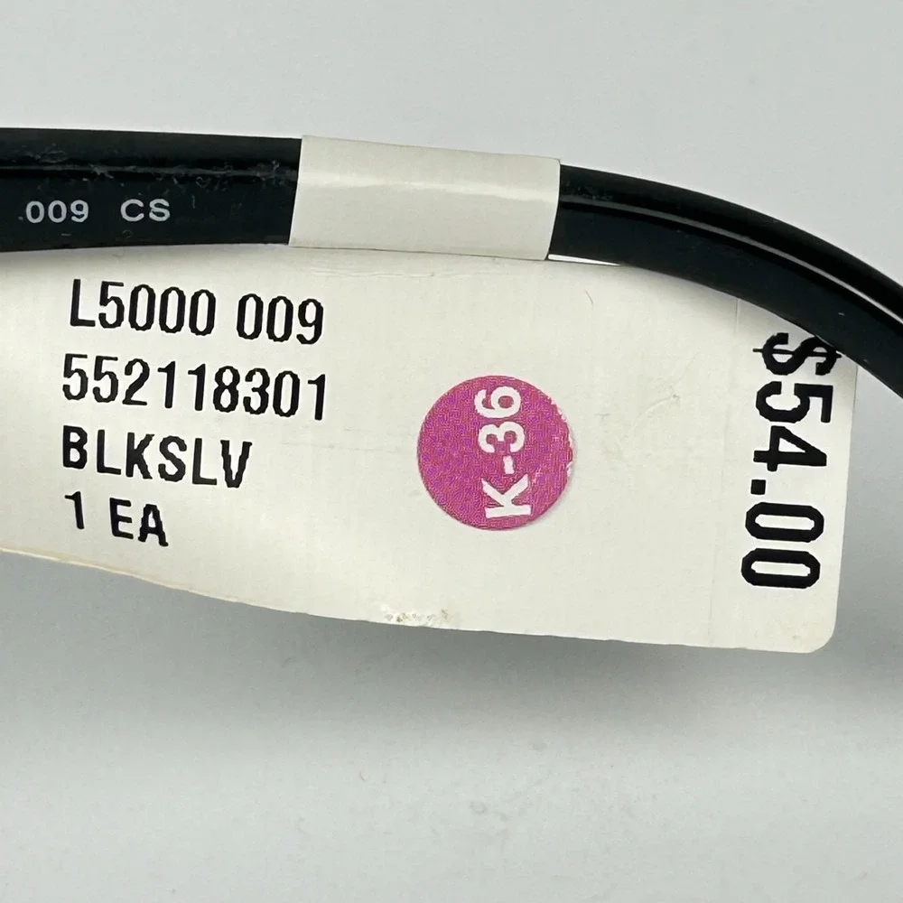 Designer Looks for Less L5000 009 Womens Eyeglasses Black Half Rim 52-15-135 mm